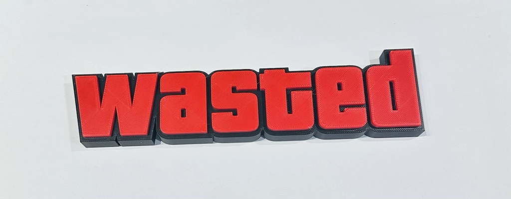 Decorative GTA 5 V Wasted Game Standing Room Sign Display Logo Gaming