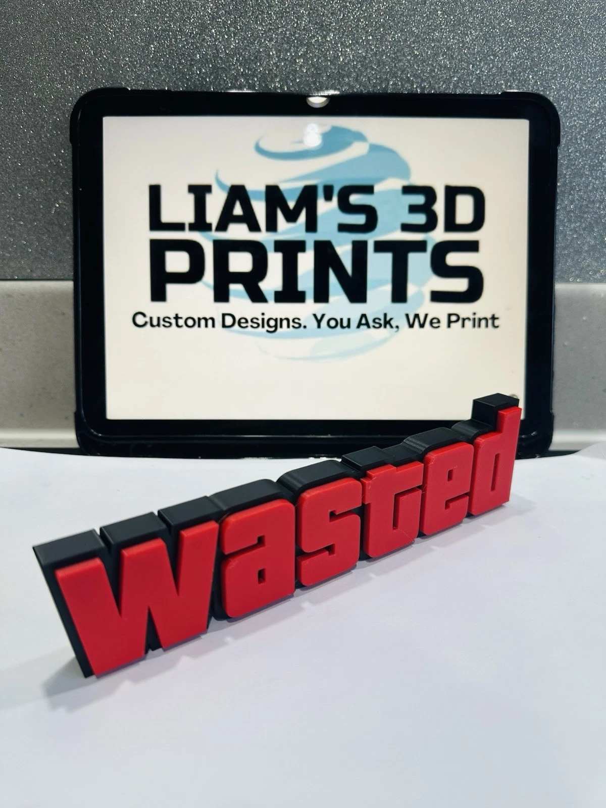 Decorative GTA 5 V Wasted Game Standing Room Sign Display Logo Gaming