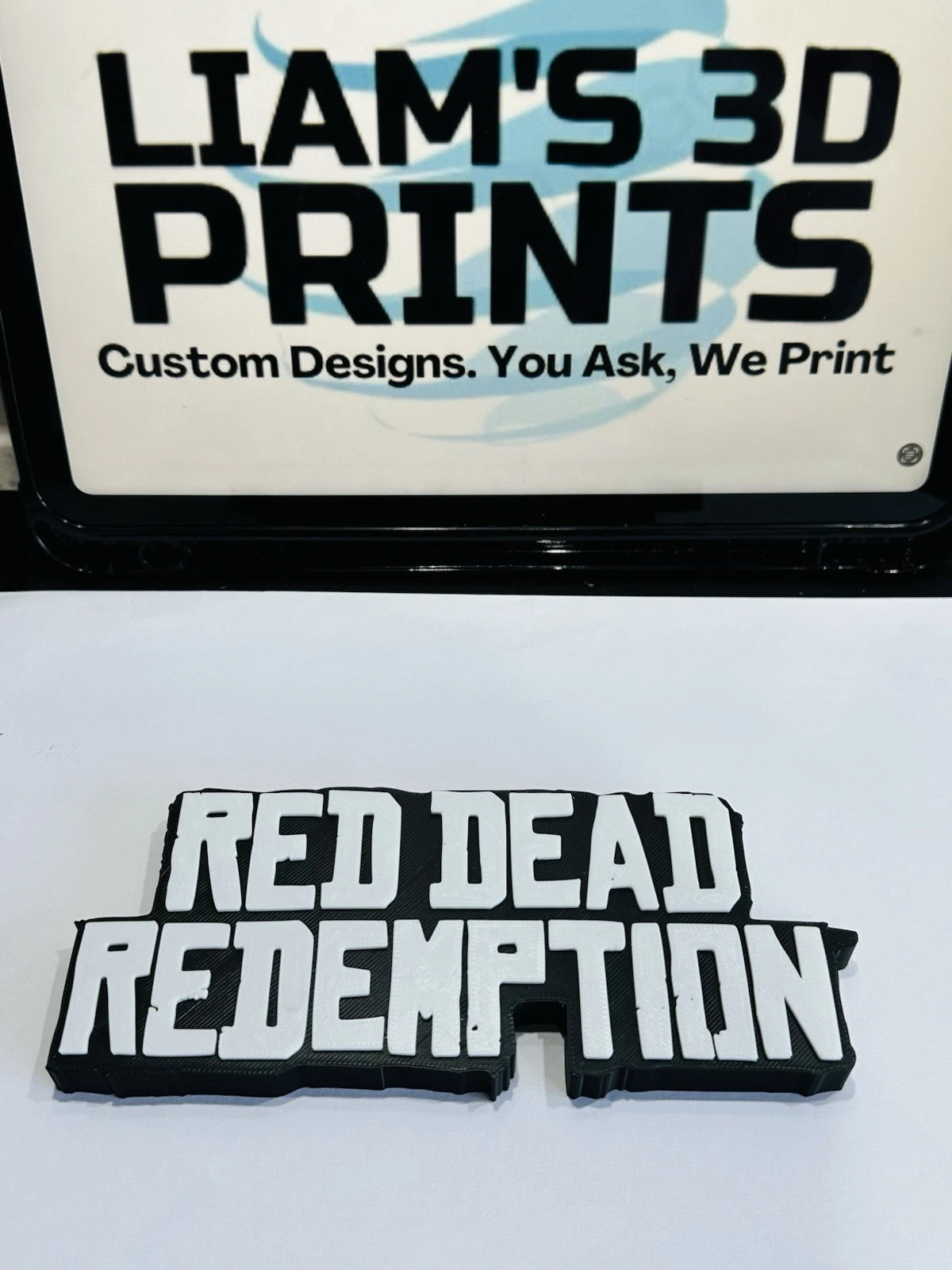Decorative Red Dead Redemption Arthur Morgan Game Room Sign Display Logo