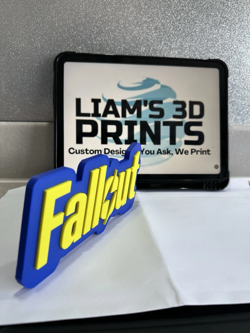 Decorative Fallout Game TV Room Sign Display Logo Pops