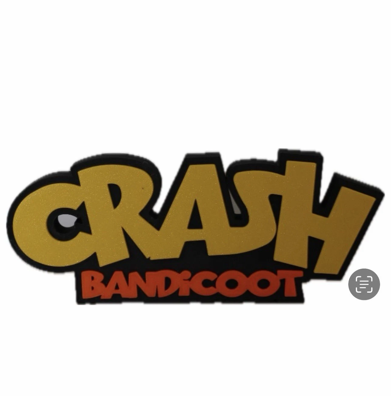 Decorative Crash Bandicoot 2 3 4 logo Sign Display Pops 3D