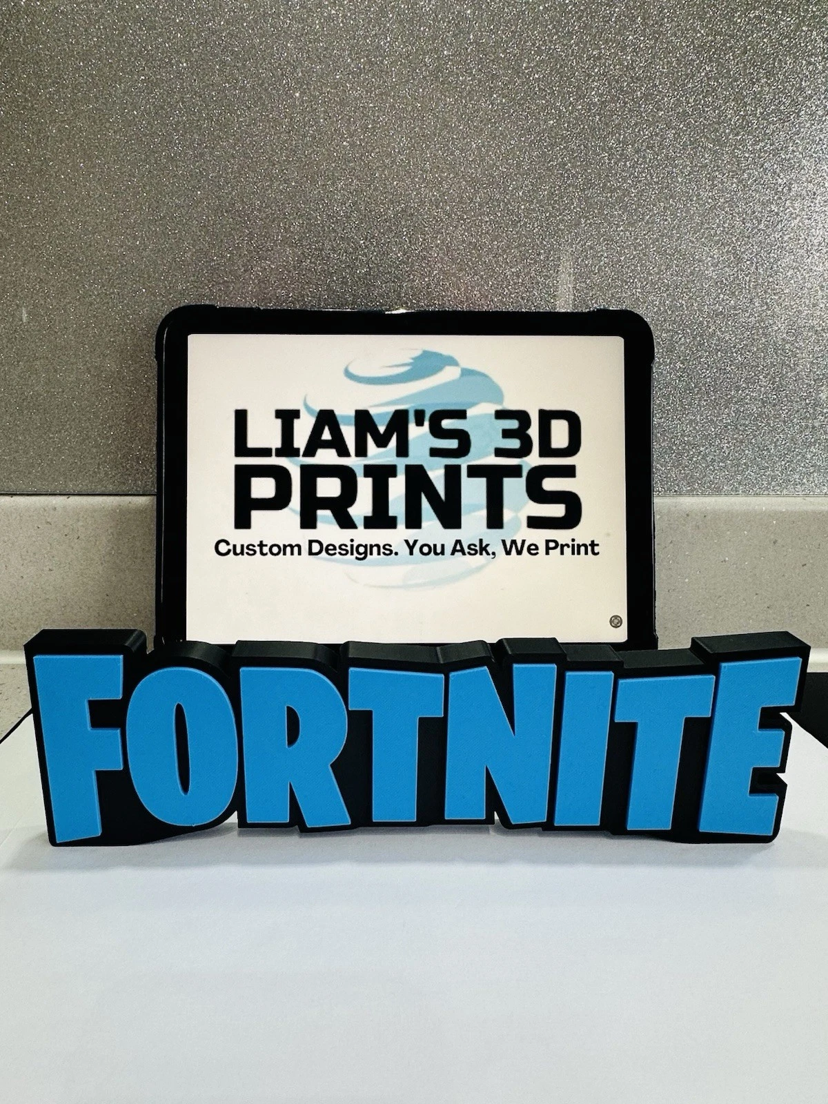 Decorative Fortnite Game Standing Room Sign Display Logo Gaming
