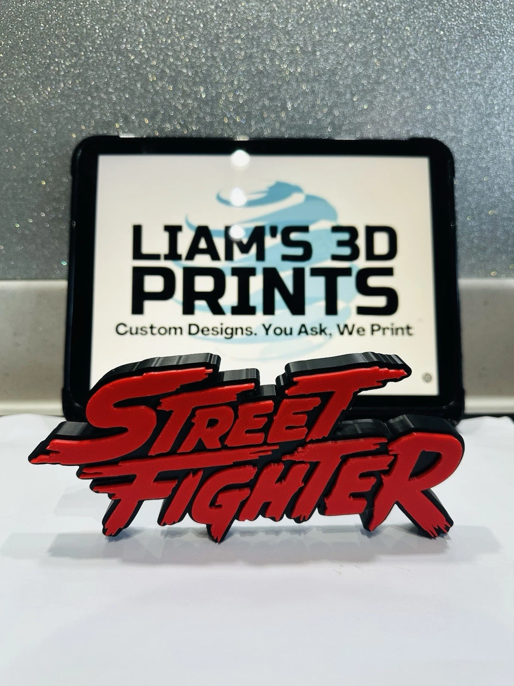 Decorative Original Street Fighter Arcade Gaming logo Retro Sign Display