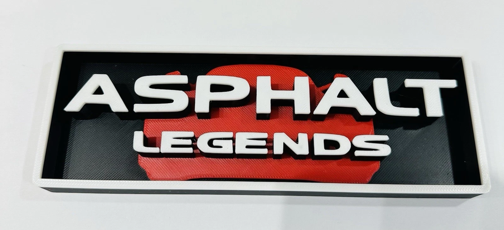Decorative Asphalt Legends Video Game Logo Sign Display Cinema s17.5cm L22cm