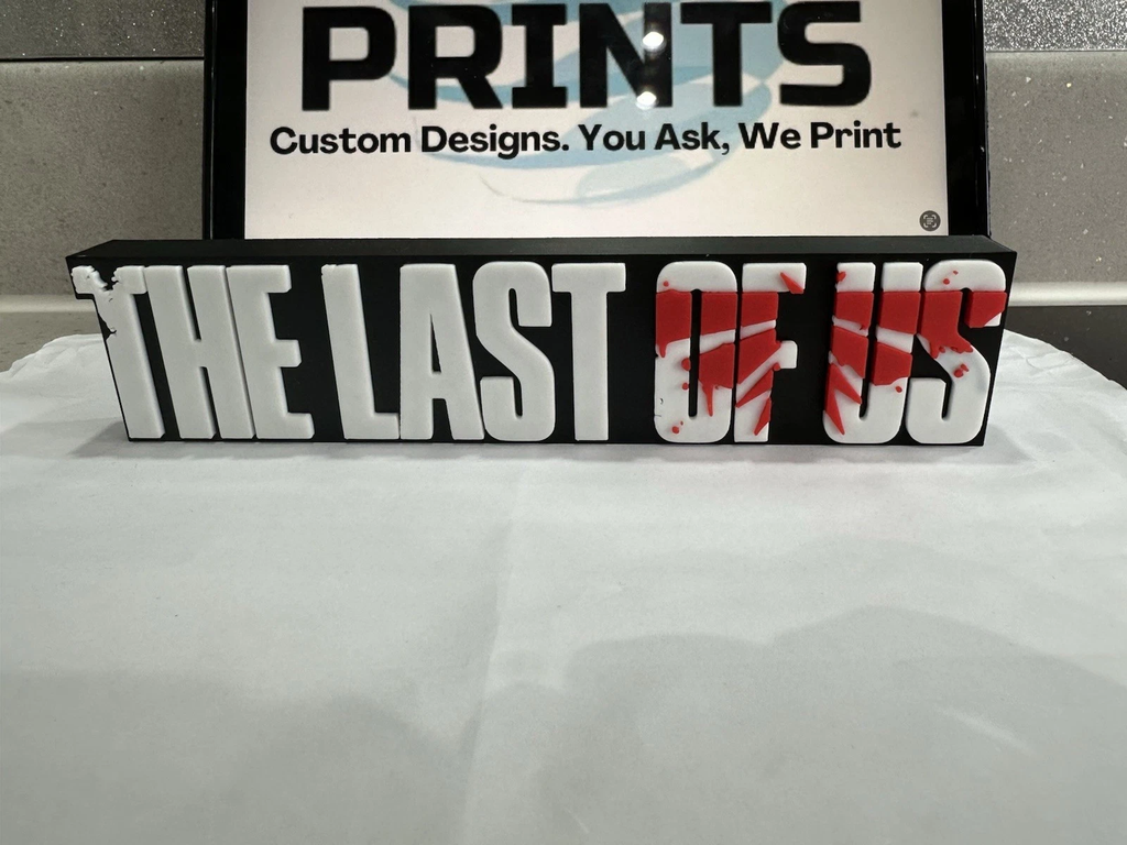 Decorative Last Of Us Game Franchise Logo Self Standing 3D Print