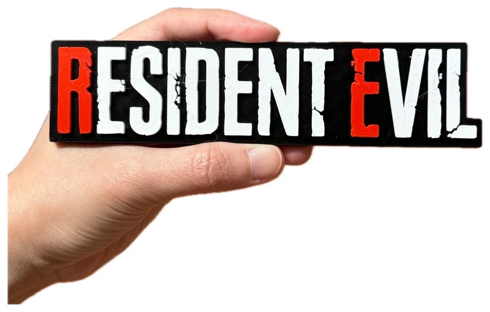 Decorative Resident Evil logo Sign Display two sizes small 16cm Large 25cm