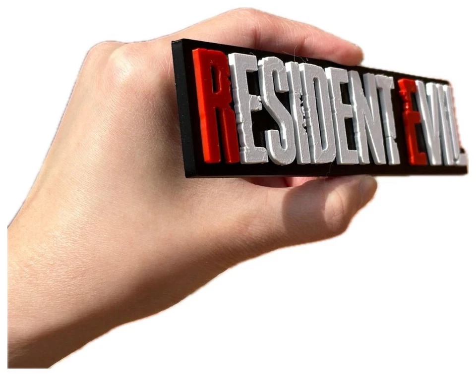 Decorative Resident Evil logo Sign Display two sizes small 16cm Large 25cm