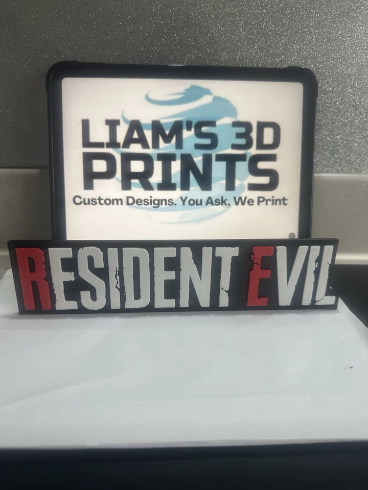 Decorative Resident Evil logo Sign Display two sizes small 16cm Large 25cm