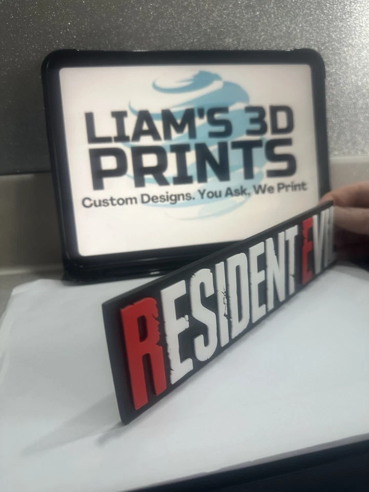Decorative Resident Evil logo Sign Display two sizes small 16cm Large 25cm