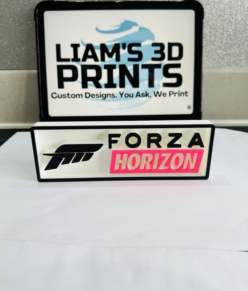Decorative Forza Horizon Game Film Logo Box Sign Display 3D Print 2 Sizes