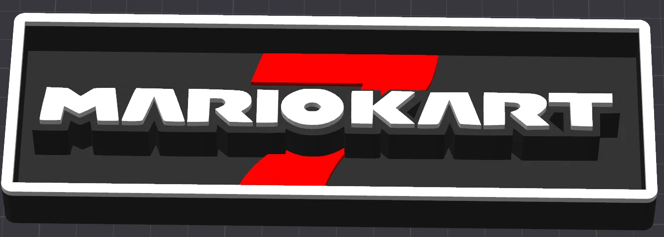 Decorative Mario Kart 8 / 7 logo Sign Display Cinema small 17.5cm Large 22cm