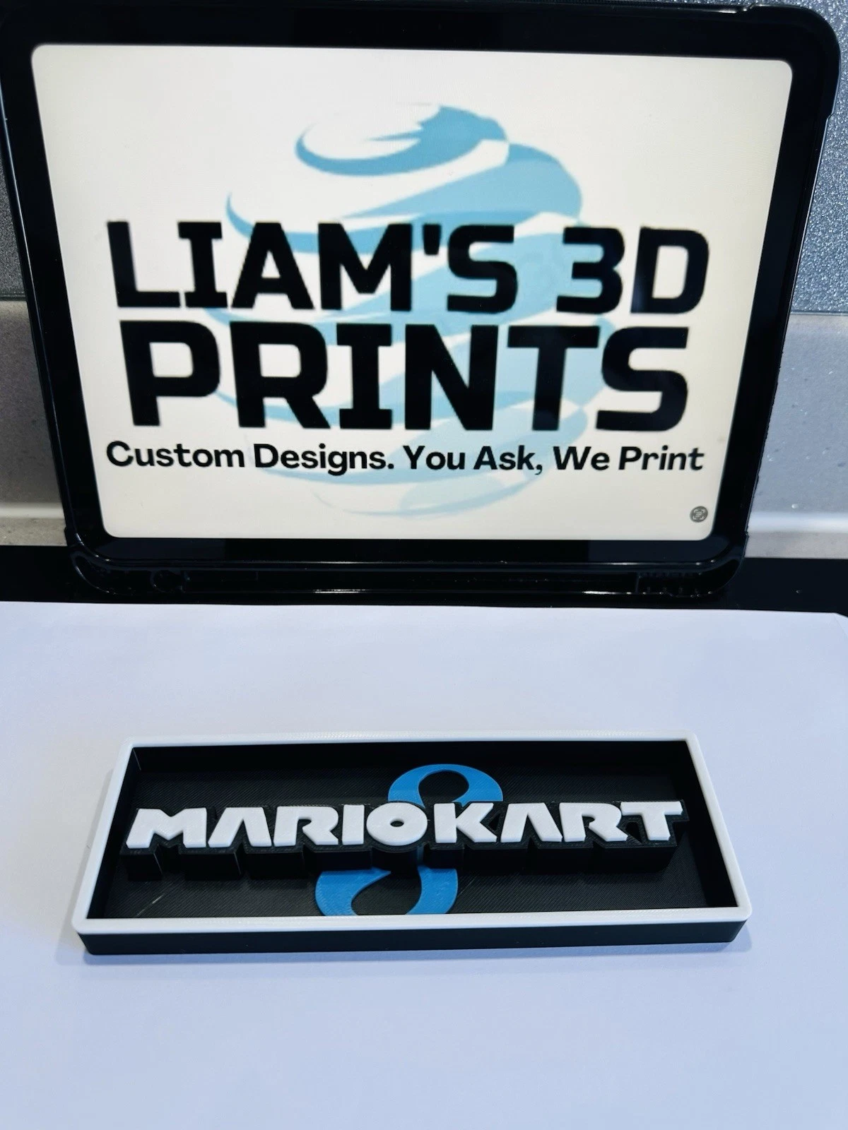 Decorative Mario Kart 8 / 7 logo Sign Display Cinema small 17.5cm Large 22cm