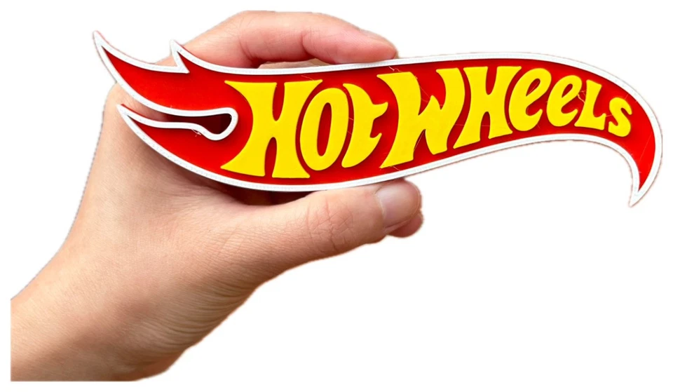 Decorative Hot Wheels Cars logo Sign Display two sizes small 16cm Large 25cm