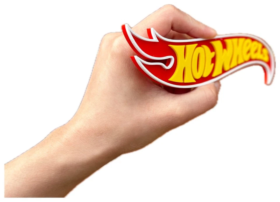 Decorative Hot Wheels Cars logo Sign Display two sizes small 16cm Large 25cm