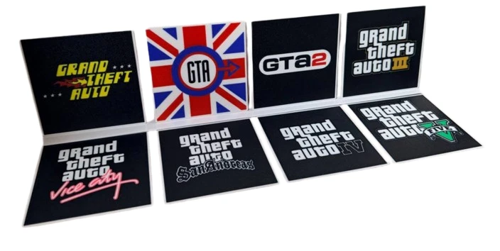 Decorative GTA Grand Theft Auto Wall Plaques All Current Games Sign Display Game
