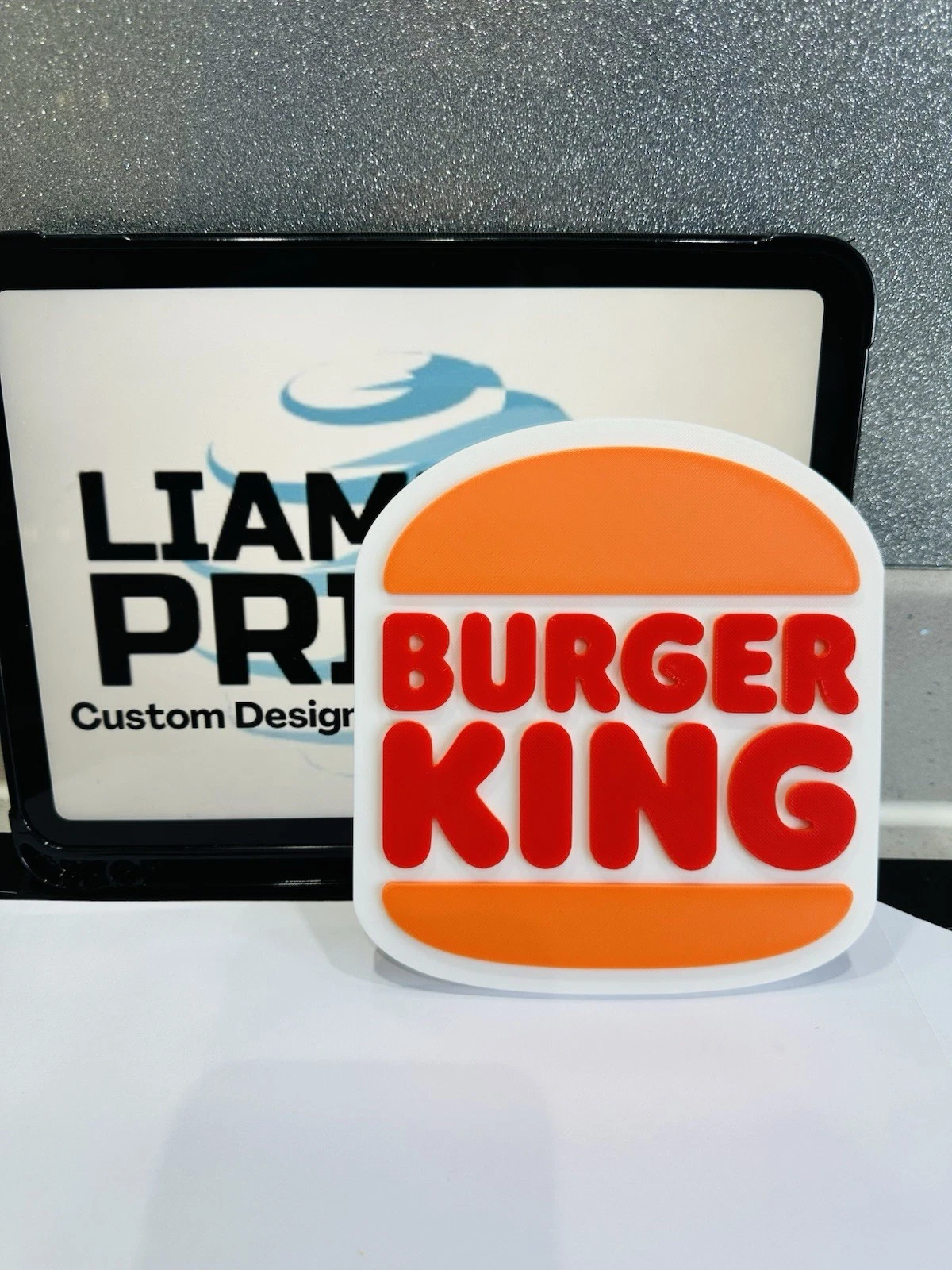 Decorative Burger King Restaurant Fast Food Wall Plaque logo Sign Display