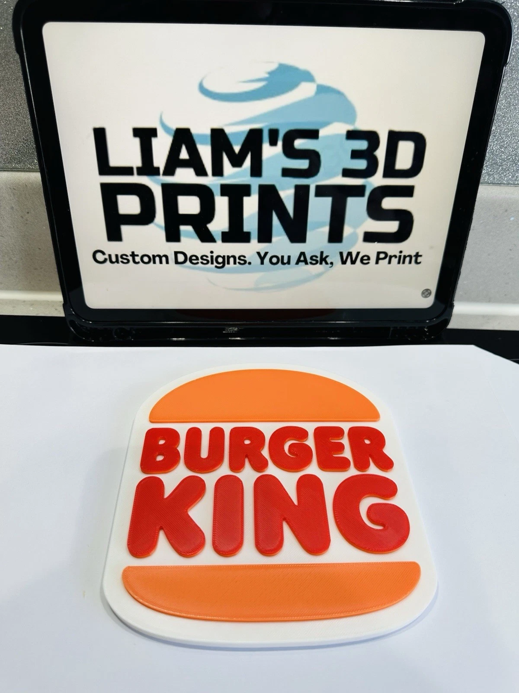 Decorative Burger King Restaurant Fast Food Wall Plaque logo Sign Display