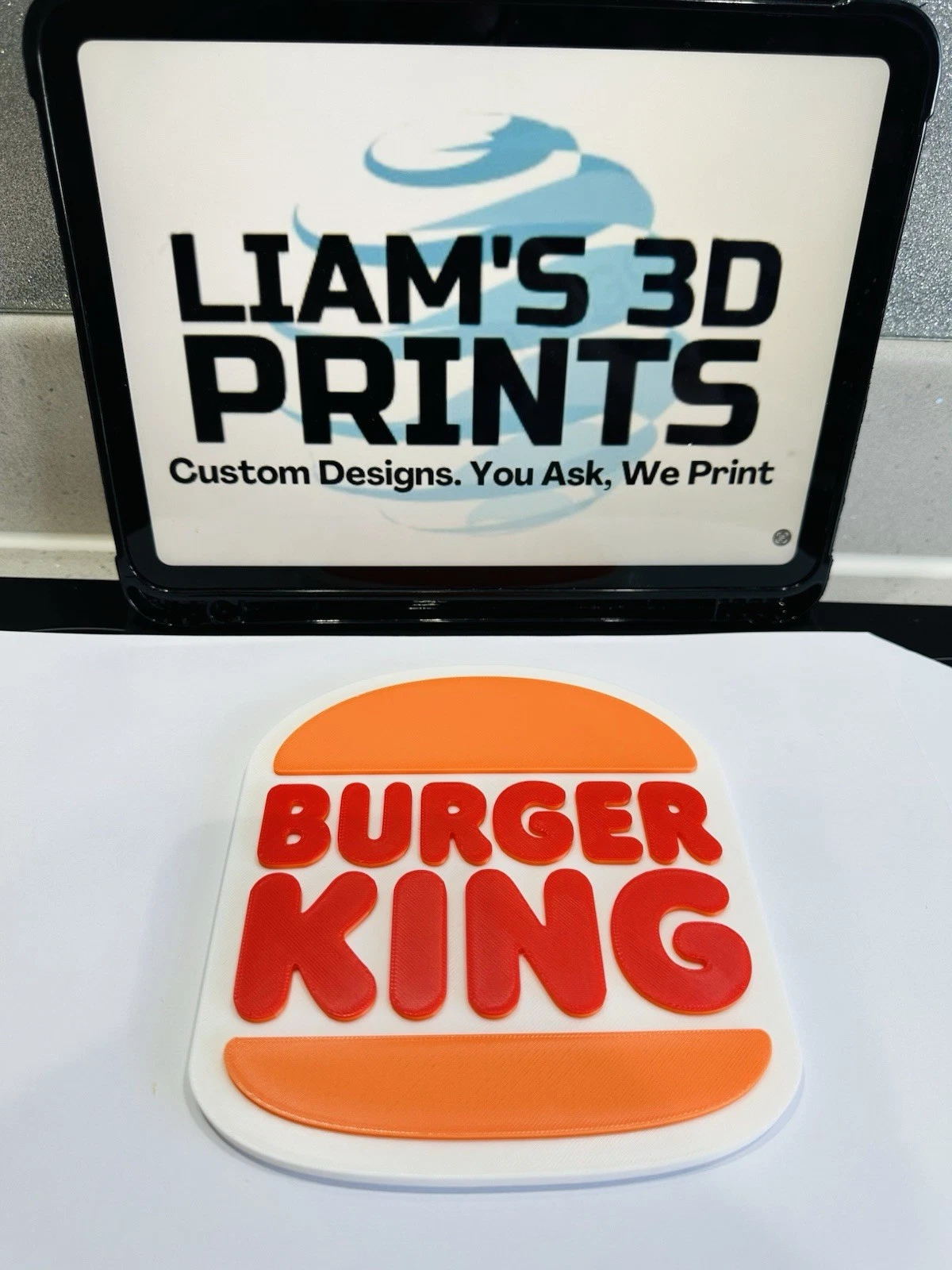 Decorative Burger King Restaurant Fast Food Wall Plaque logo Sign Display