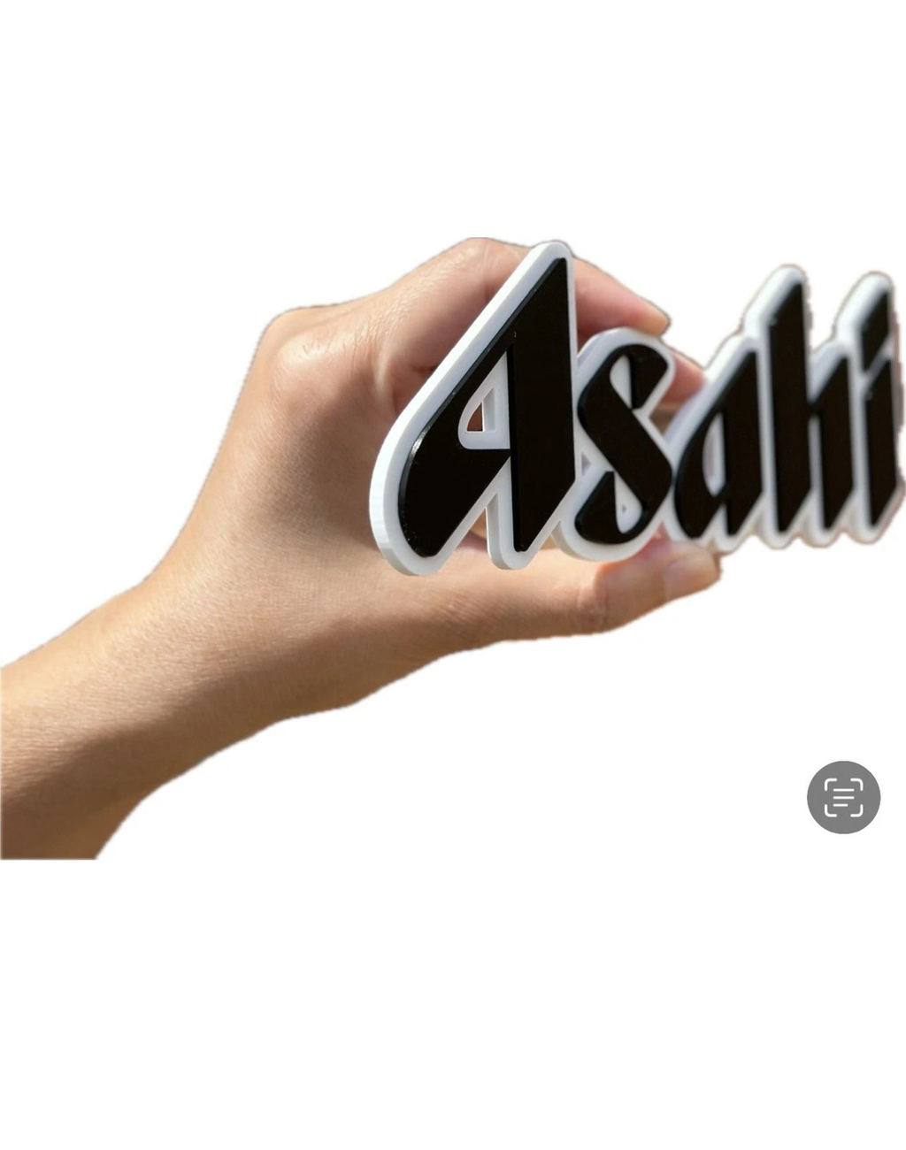 Decorative Asahi Bar Beer Sign Display two sizes small 16cm Large 25cm Mancave