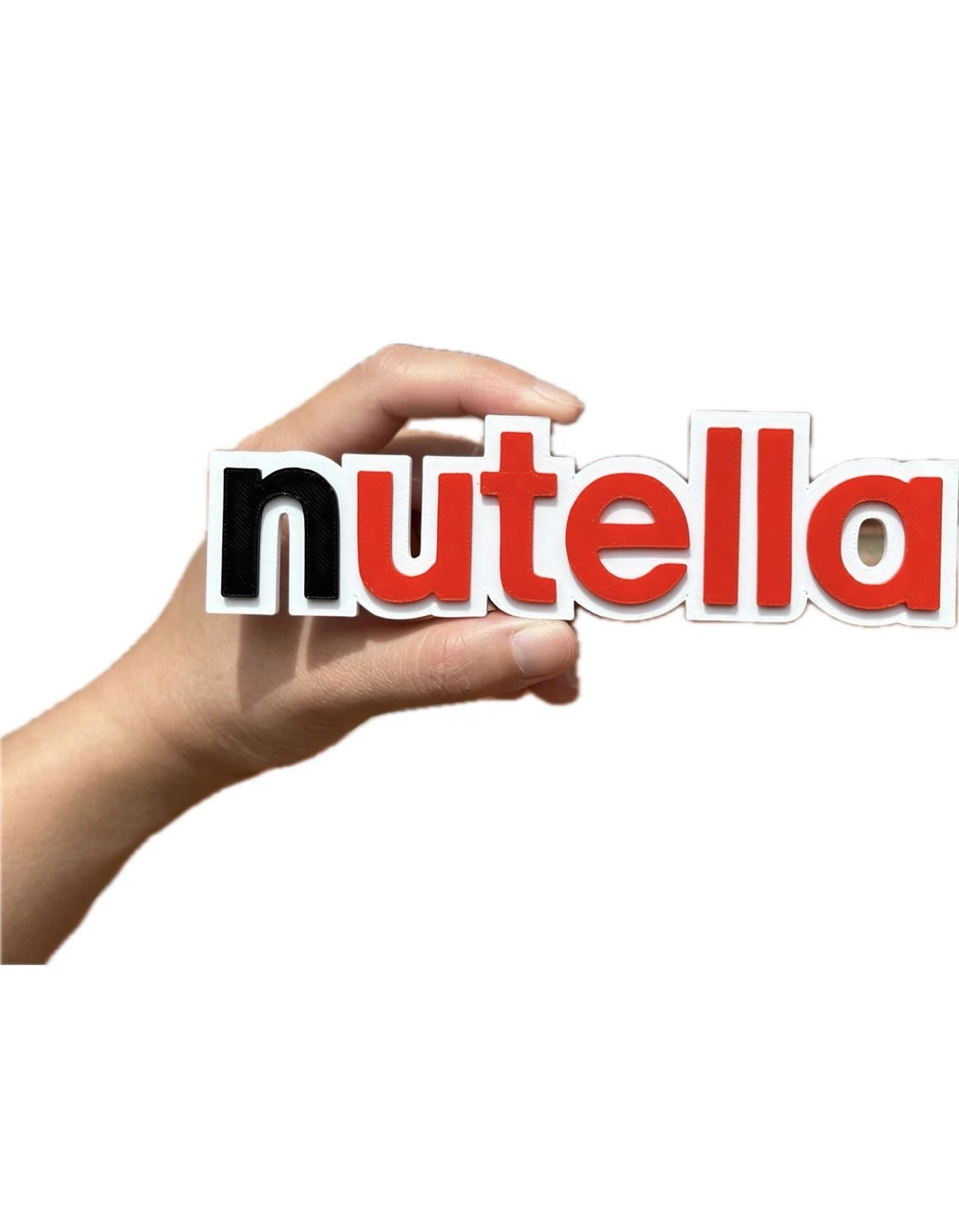 Decorative Nutella logo Sign Display two sizes small 16cm L 25cm
