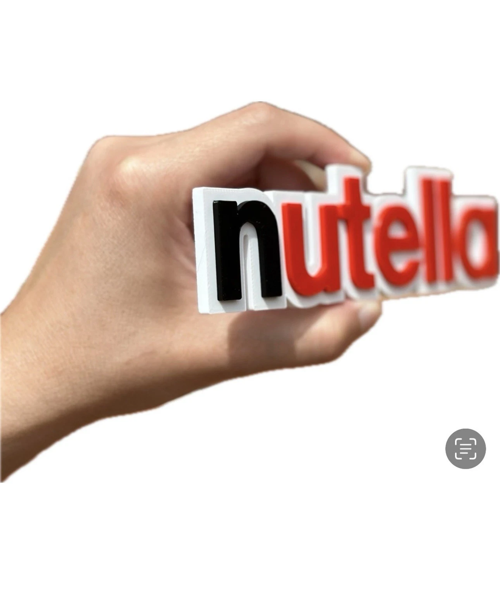Decorative Nutella logo Sign Display two sizes small 16cm L 25cm