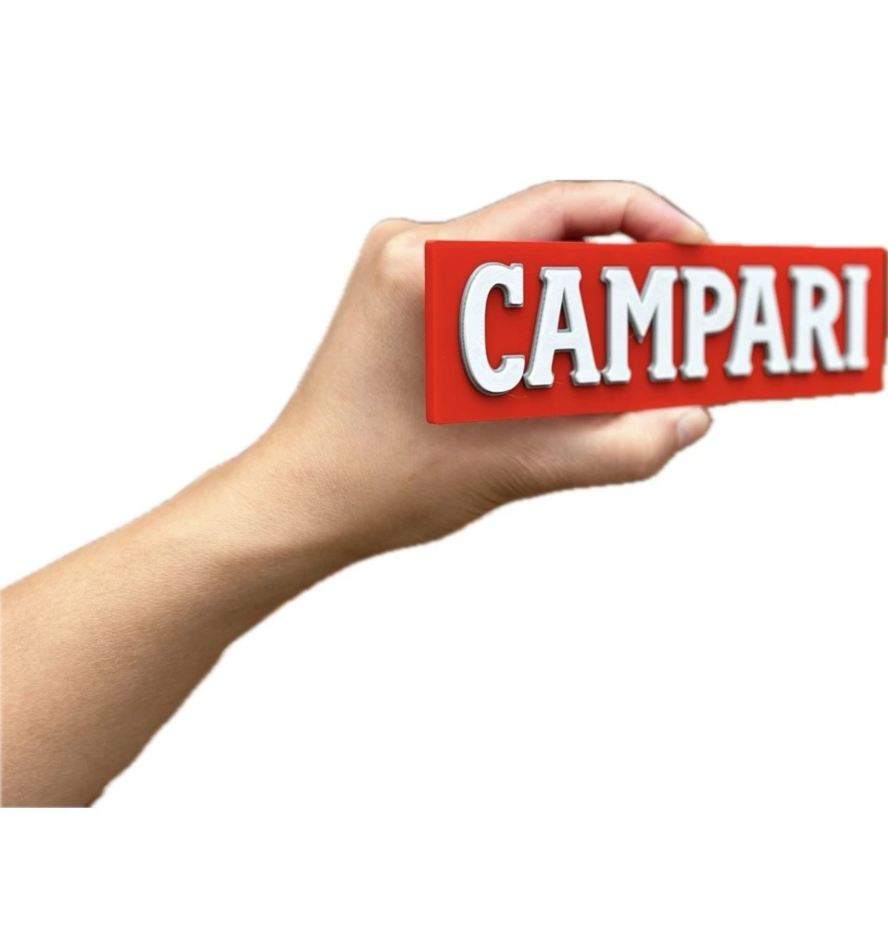 Decorative Campari Bar Sign Display two sizes small 16cm Large 25cm Mancave
