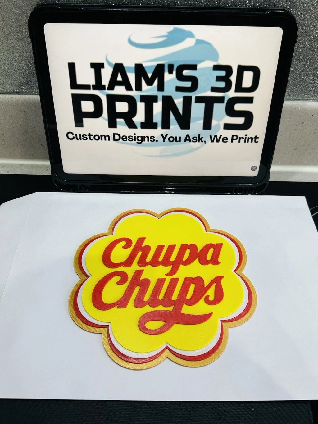 Decorative Chupa Chups Wall logo Sign Display 18cm Mancave Bar