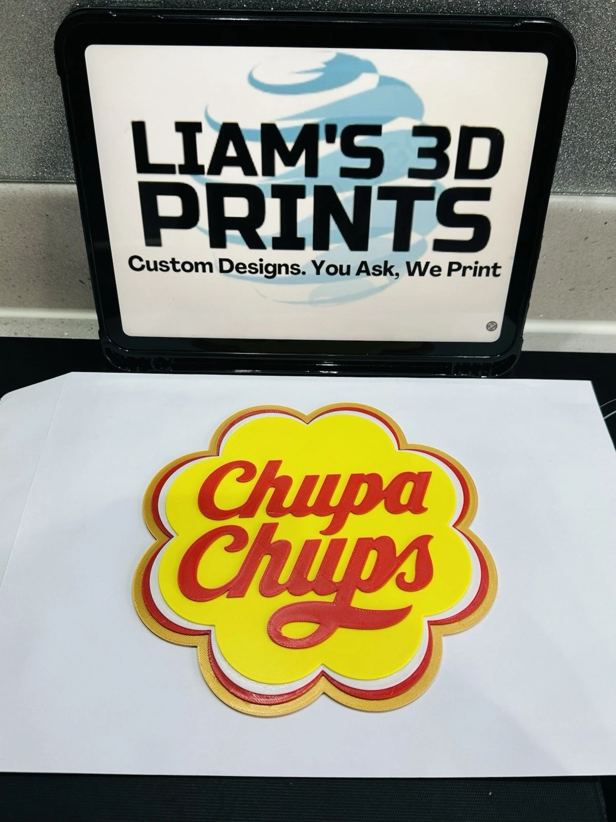 Decorative Chupa Chups Wall logo Sign Display 18cm Mancave Bar