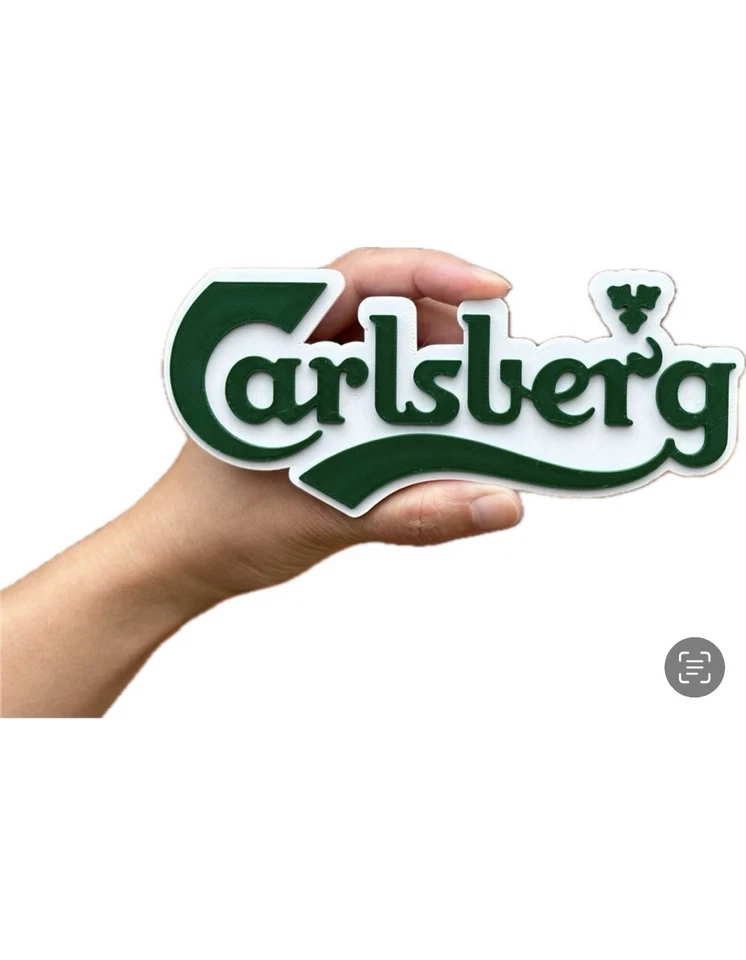 Decorative Carlsberg Beer Logo Mancave Wall Plaque Bar 3D Print