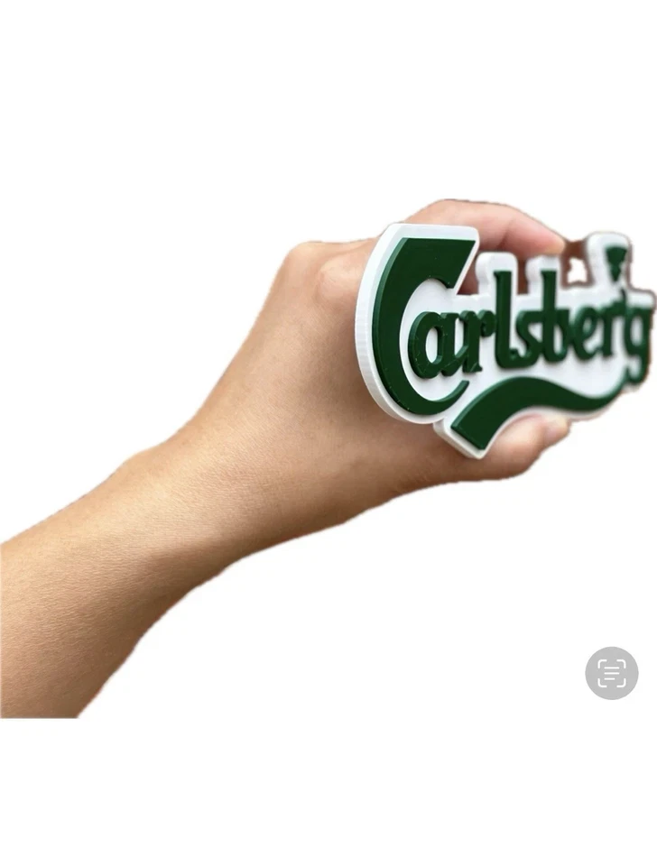 Decorative Carlsberg Beer Logo Mancave Wall Plaque Bar 3D Print