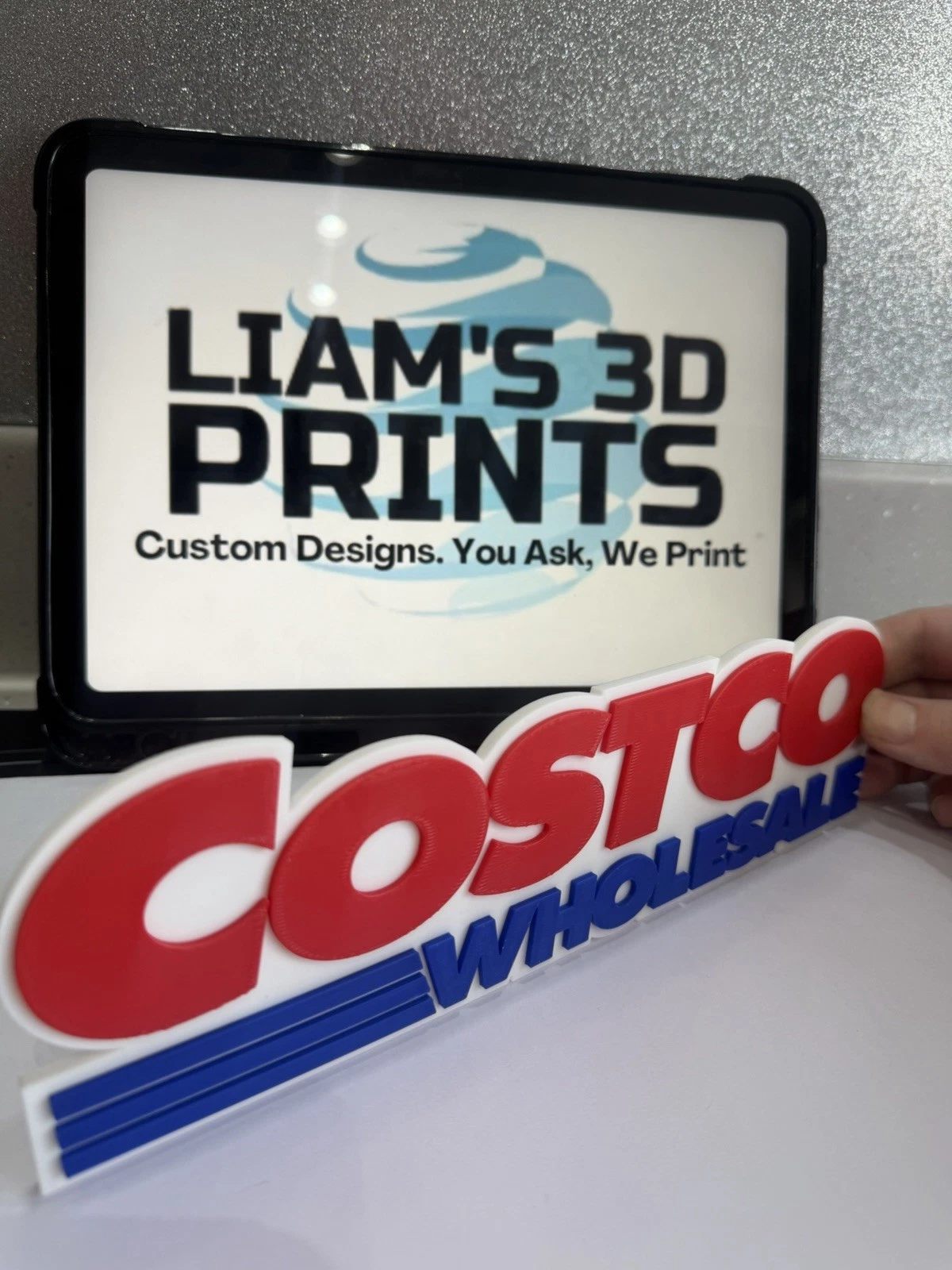 Decorative Costco Wholesale Sign Display two sizes s16cm Large 25cm Mancave