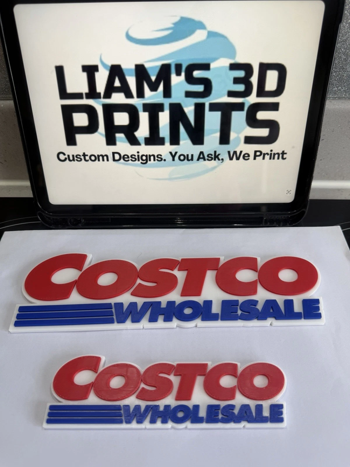 Decorative Costco Wholesale Sign Display two sizes s16cm Large 25cm Mancave