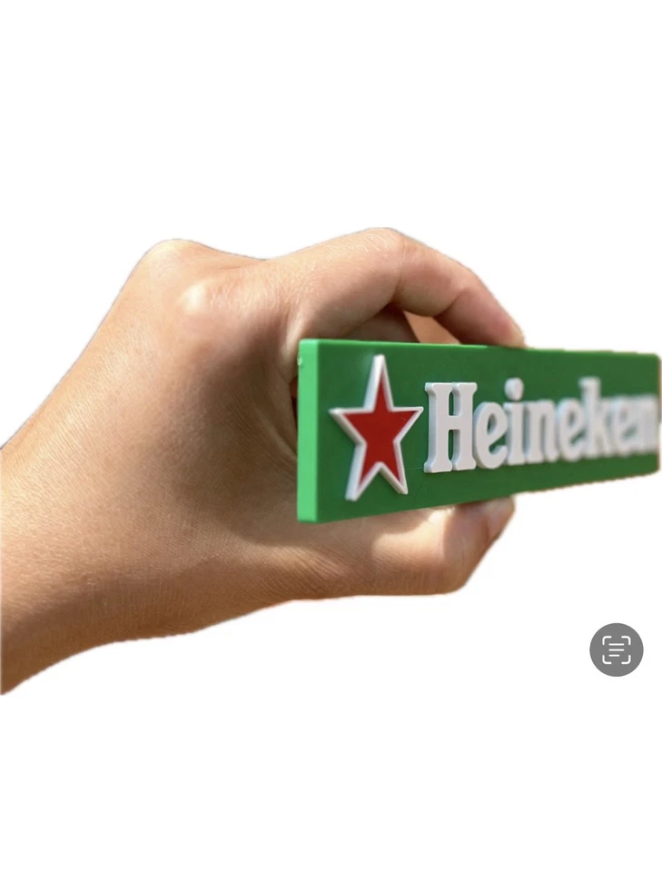 Decorative Heineken Bar Sign Display two sizes small 16cm Large 25cm Mancave