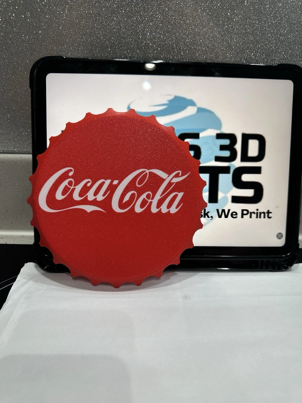 Decorative Coca cola Sign Display logo Beer 16cm Bottle Cap Mancave Bar