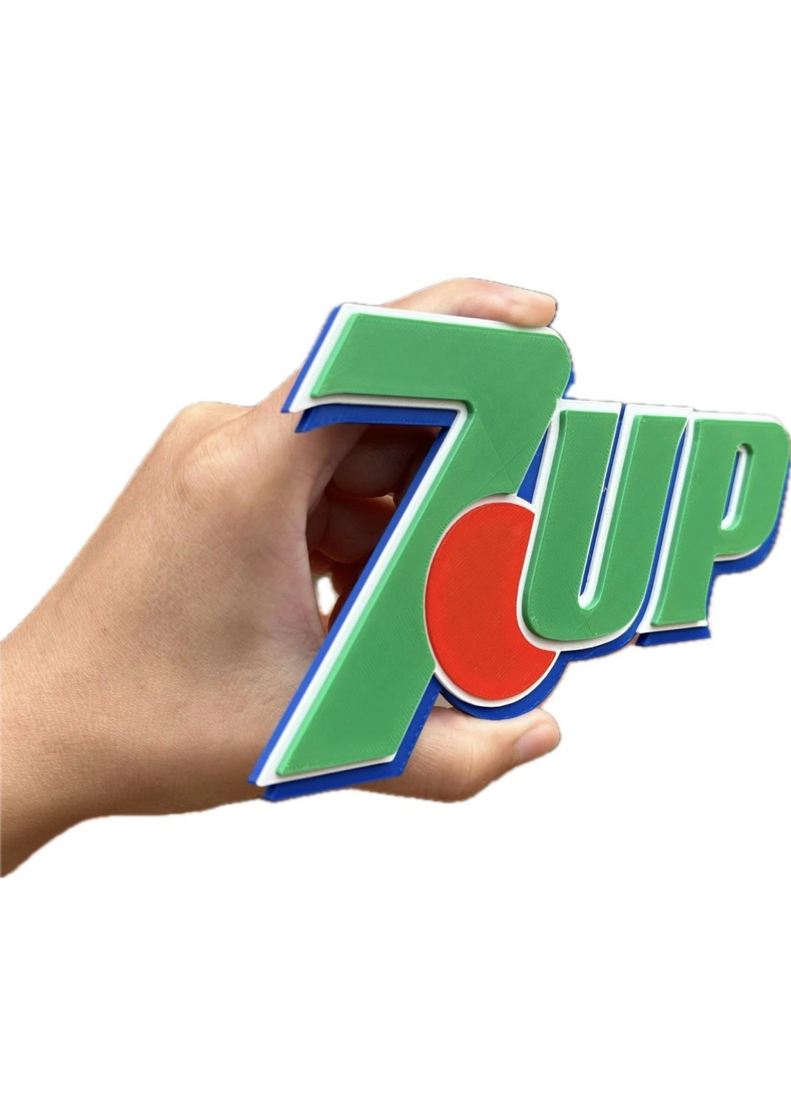 Decorative 7 Up Lemonade logo Sign Display two sizes small 16cm L 25cm