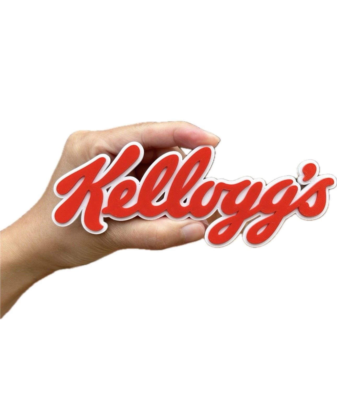 Decorative Kellogs logo Sign Display two sizes small 16cm L 25cm Cereal