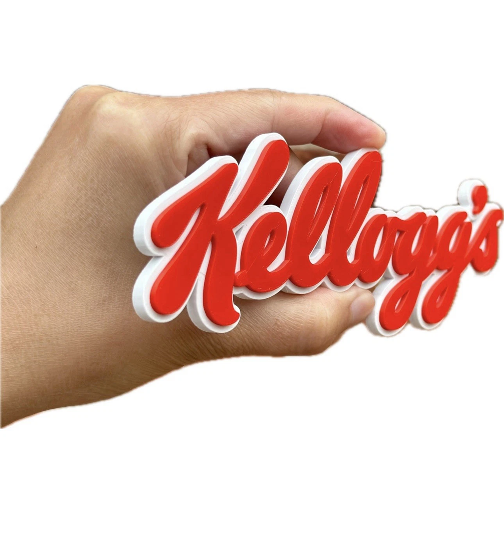 Decorative Kellogs logo Sign Display two sizes small 16cm L 25cm Cereal