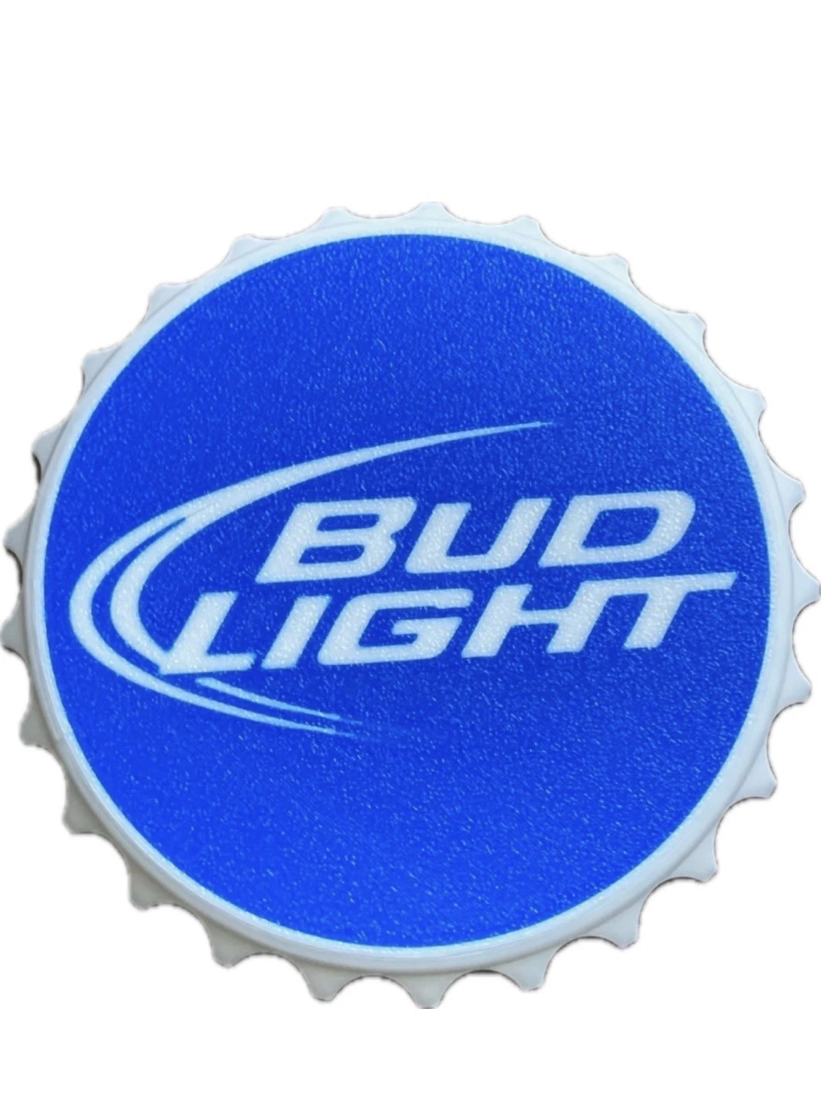 Decorative Bud Light Sign Budweiser logo Beer 16cm Bottle Cap Mancave Bar