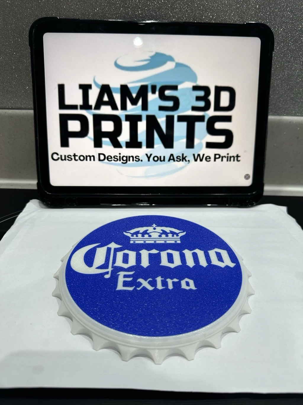 Decorative Corona Extra Sign Display logo Beer 16cm Bottle Cap Mancave Bar