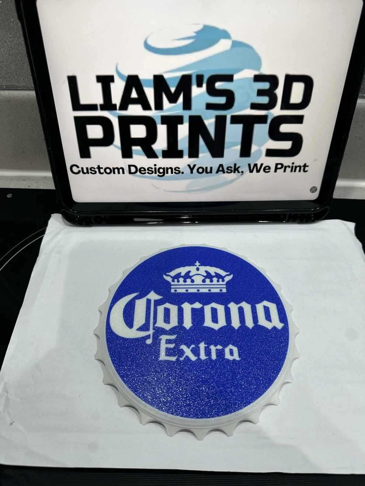 Decorative Corona Extra Sign Display logo Beer 16cm Bottle Cap Mancave Bar