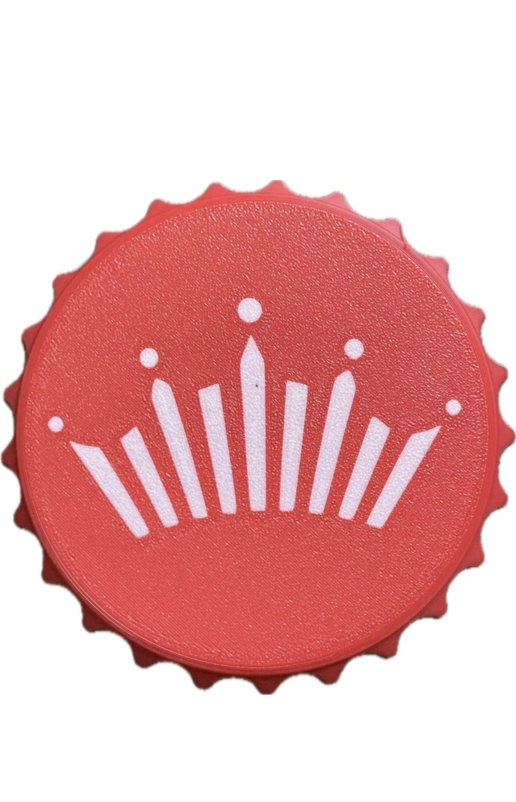 Decorative Bud Sign Budweiser logo Beer 16cm Bottle Cap Mancave Bar