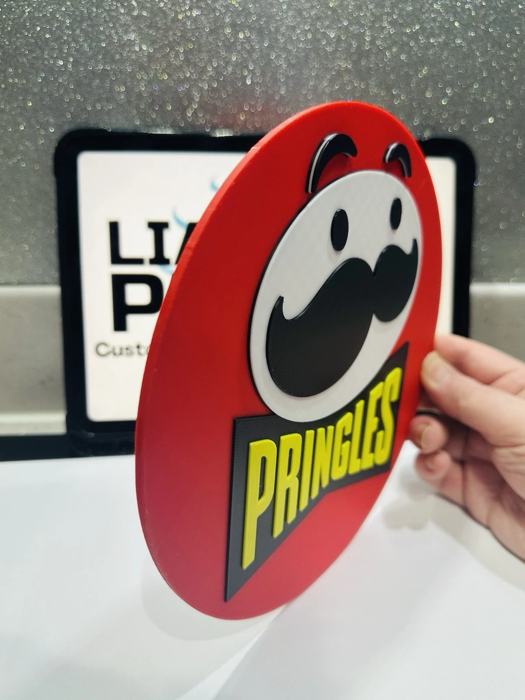 Decorative Pringles Crisp Tube logo Sign Display Wall Mancave Room