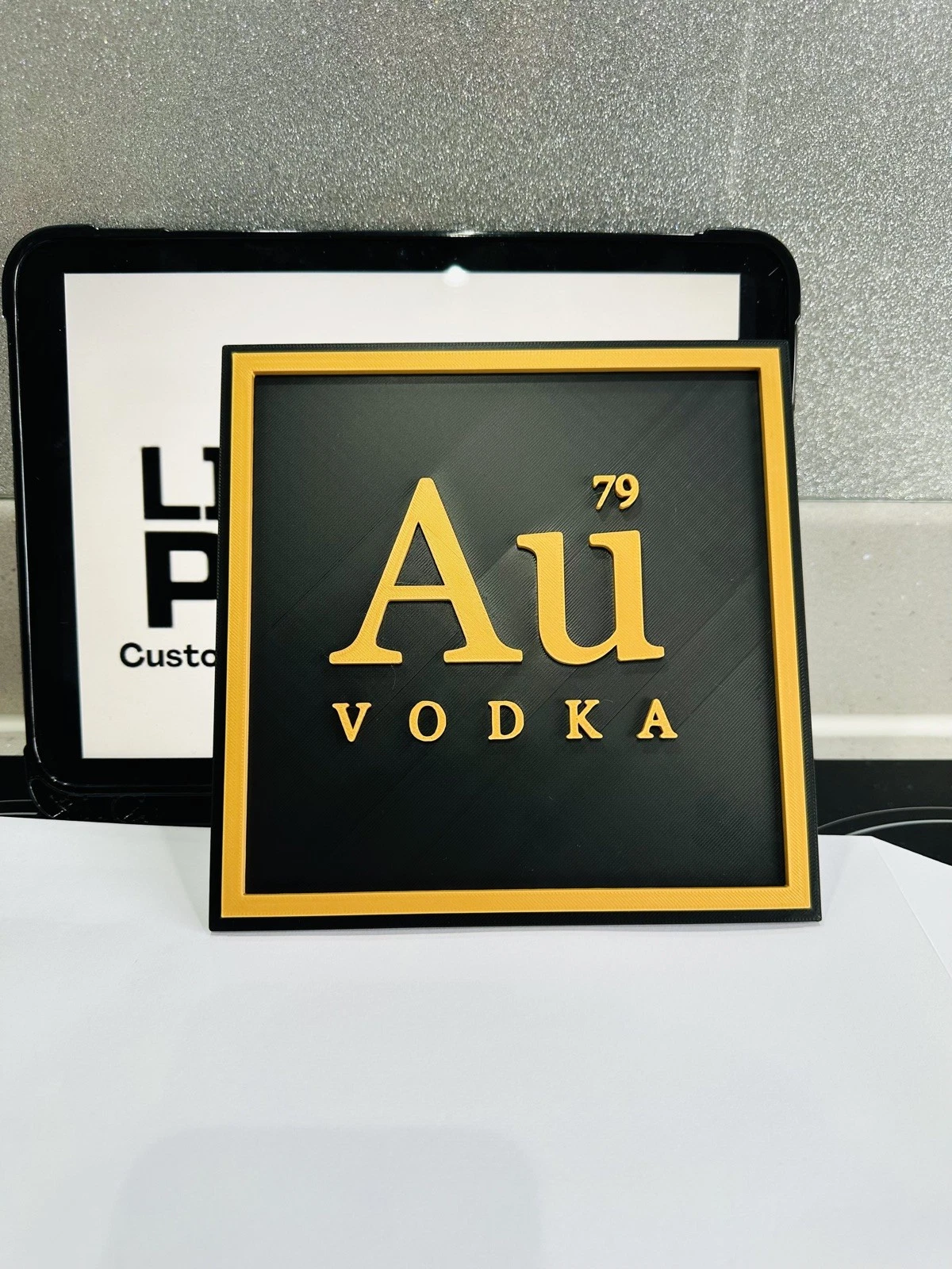 Decorative AU Vodka Bar Sign Display Wall Mancave Garage Logo