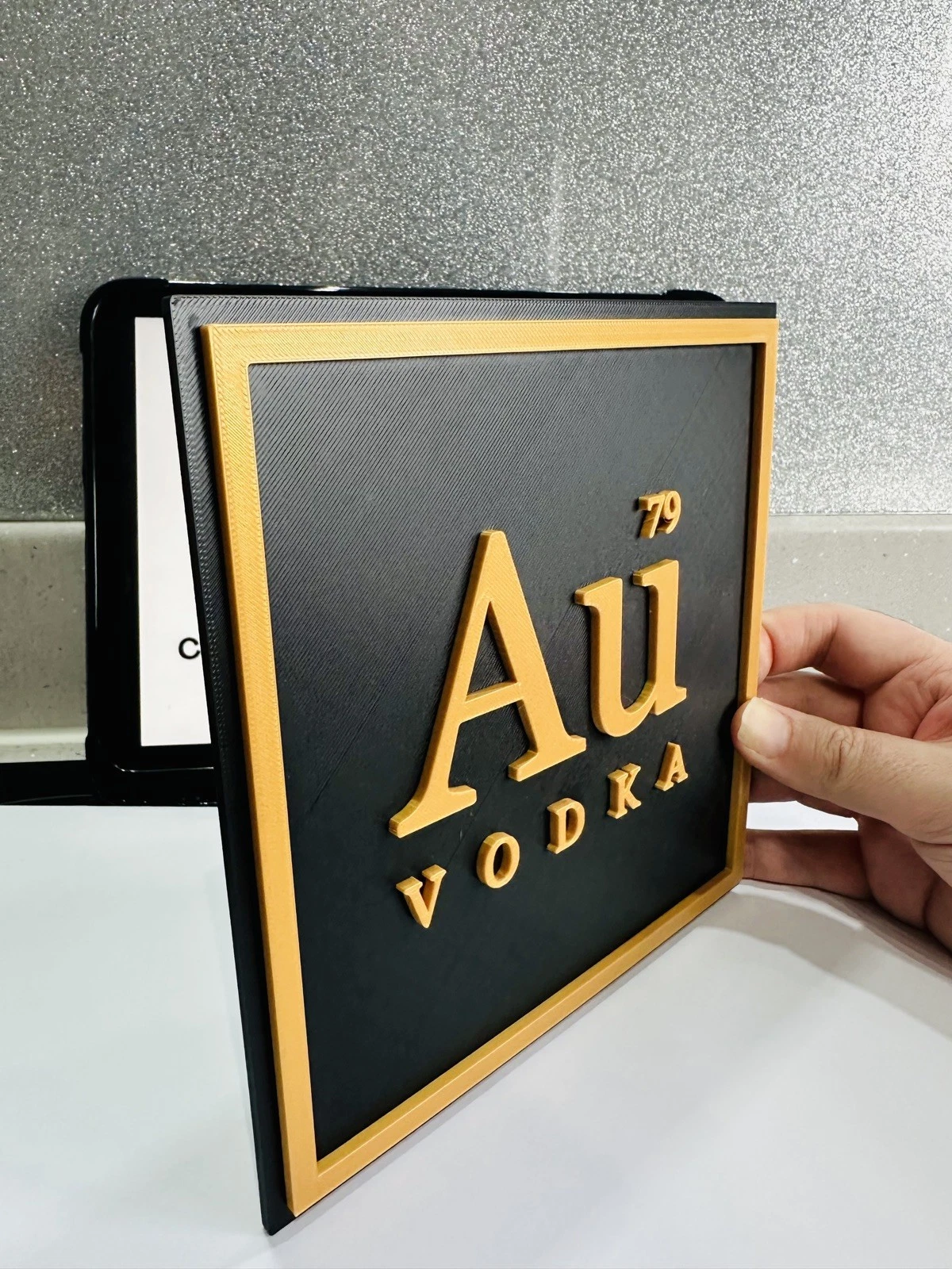 Decorative AU Vodka Bar Sign Display Wall Mancave Garage Logo