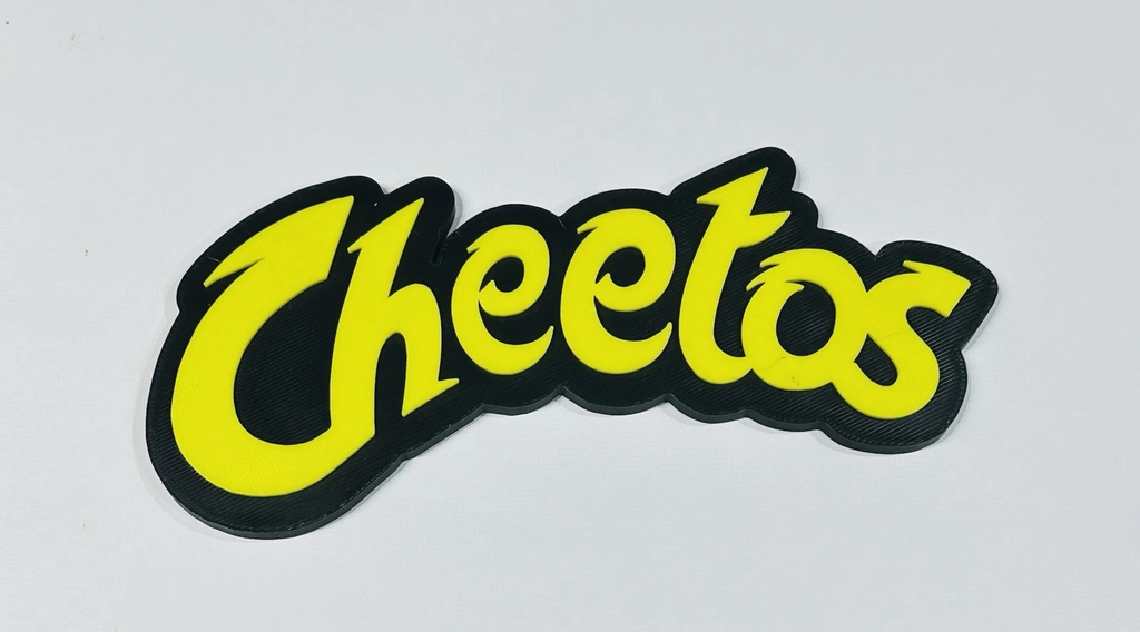 Decorative Cheetos logo Sign Display two sizes small 16cm L 25cm
