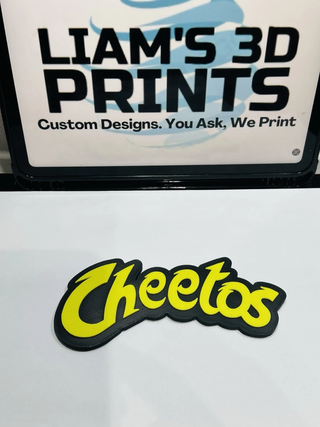 Decorative Cheetos logo Sign Display two sizes small 16cm L 25cm