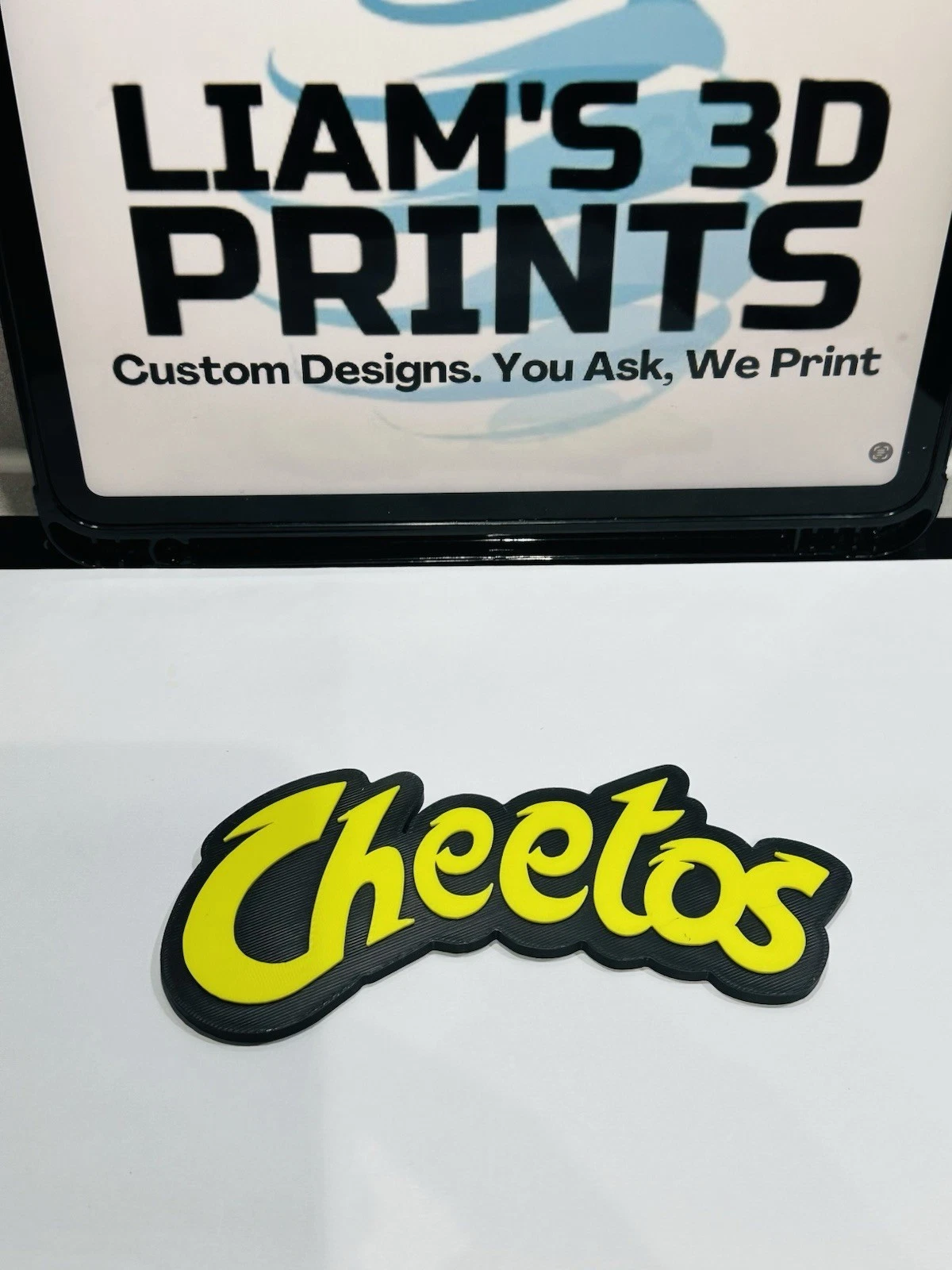Decorative Cheetos logo Sign Display two sizes small 16cm L 25cm