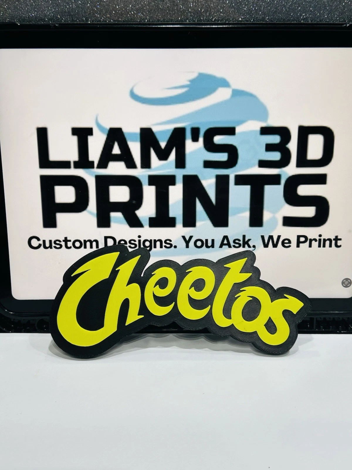 Decorative Cheetos logo Sign Display two sizes small 16cm L 25cm