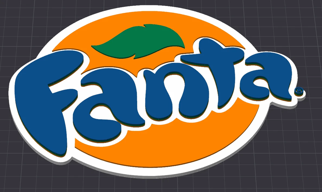 Decorative Fanta Round logo Sign Display Mancave Bar