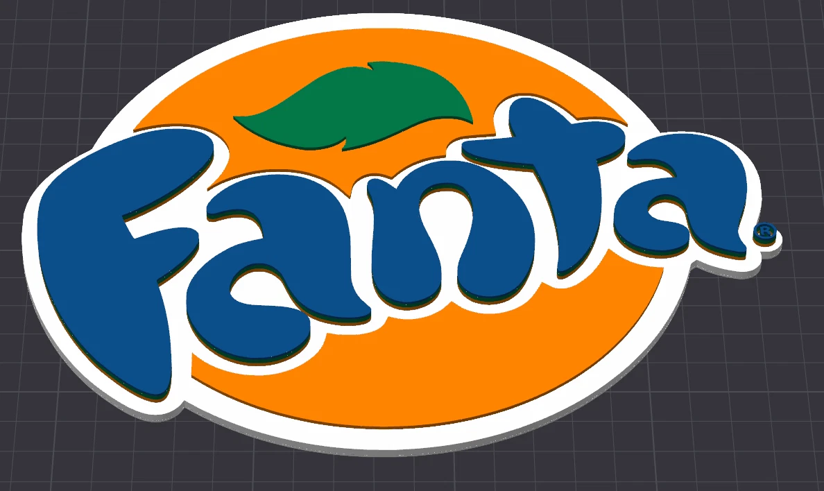 Decorative Fanta Round logo Sign Display Mancave Bar